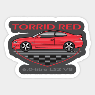 Torrid Red Sticker